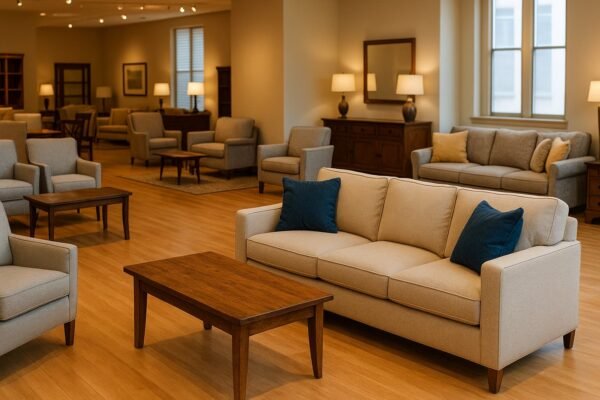 عرض داخل معرض أثاث مستعمل في الكويت