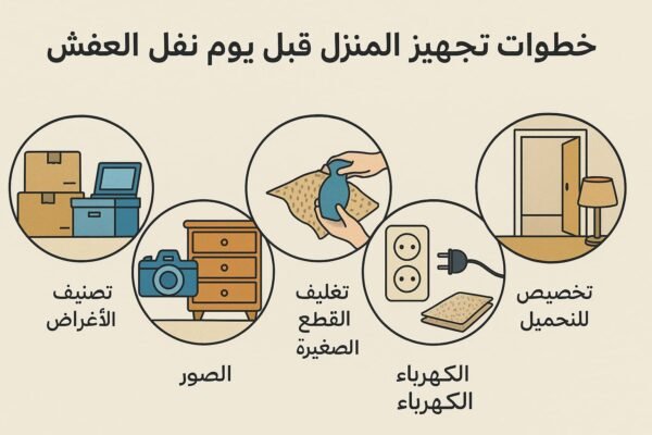 خطوات تجهيز المنزل قبل يوم نقل العفش
