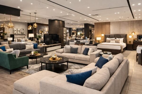 أثاث مودرن غرف معيشة ونوم بالكويت